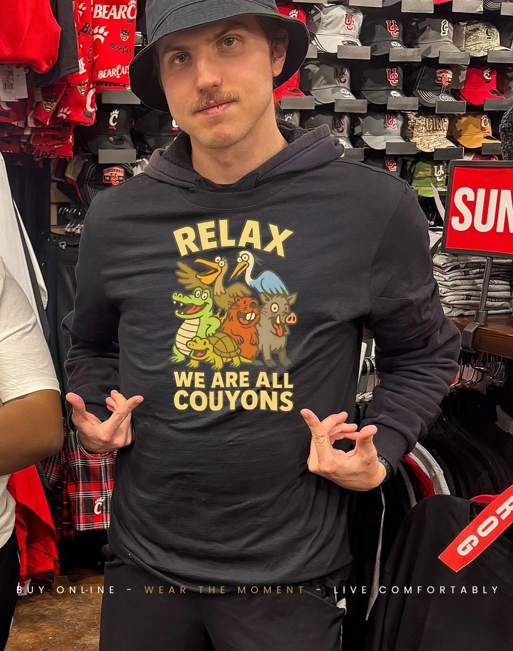 Animal relax we are all couyons shirt