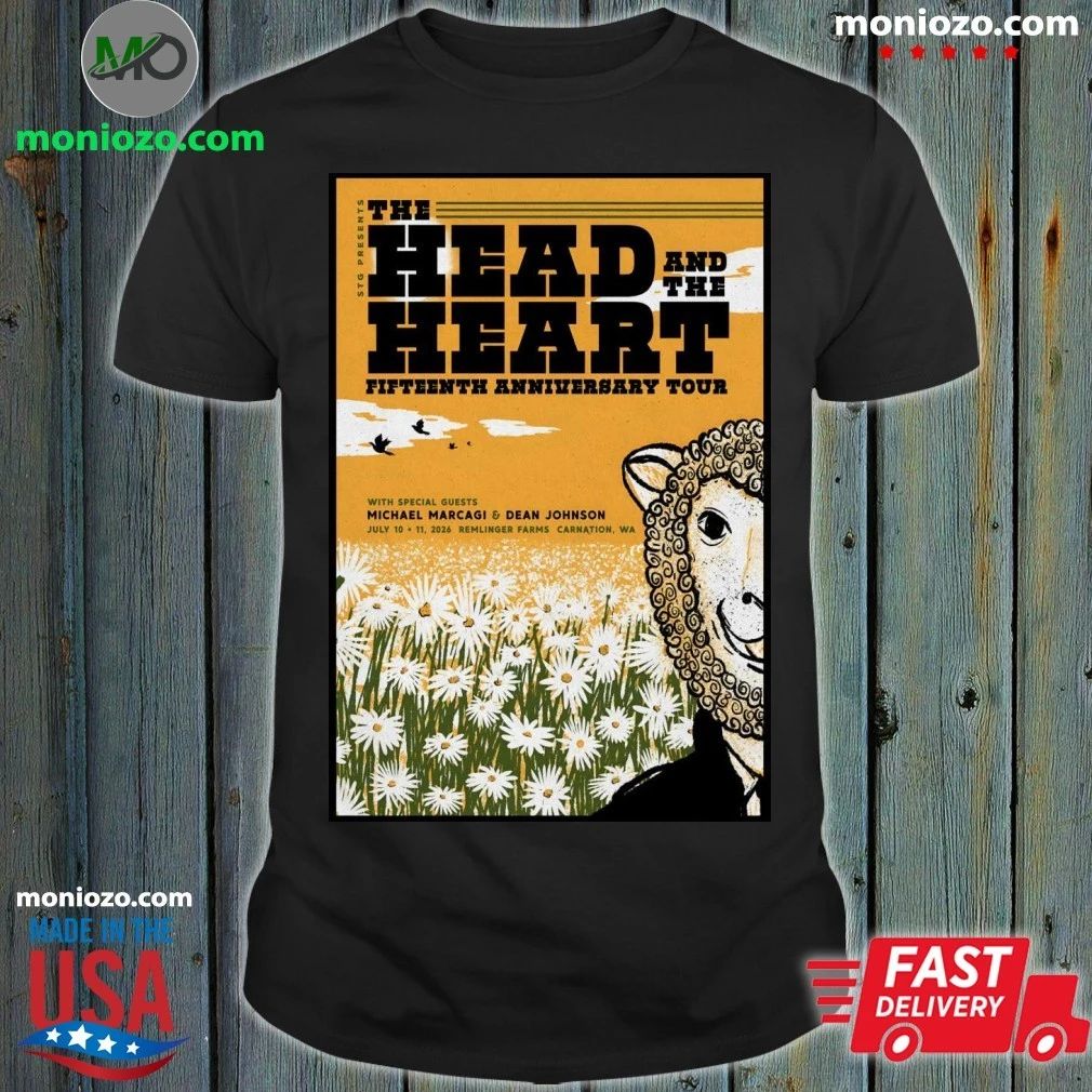 The Head And The Heart Remlinger Farms, Carnation WA Jul 10-11 2026 Poster Shirt
