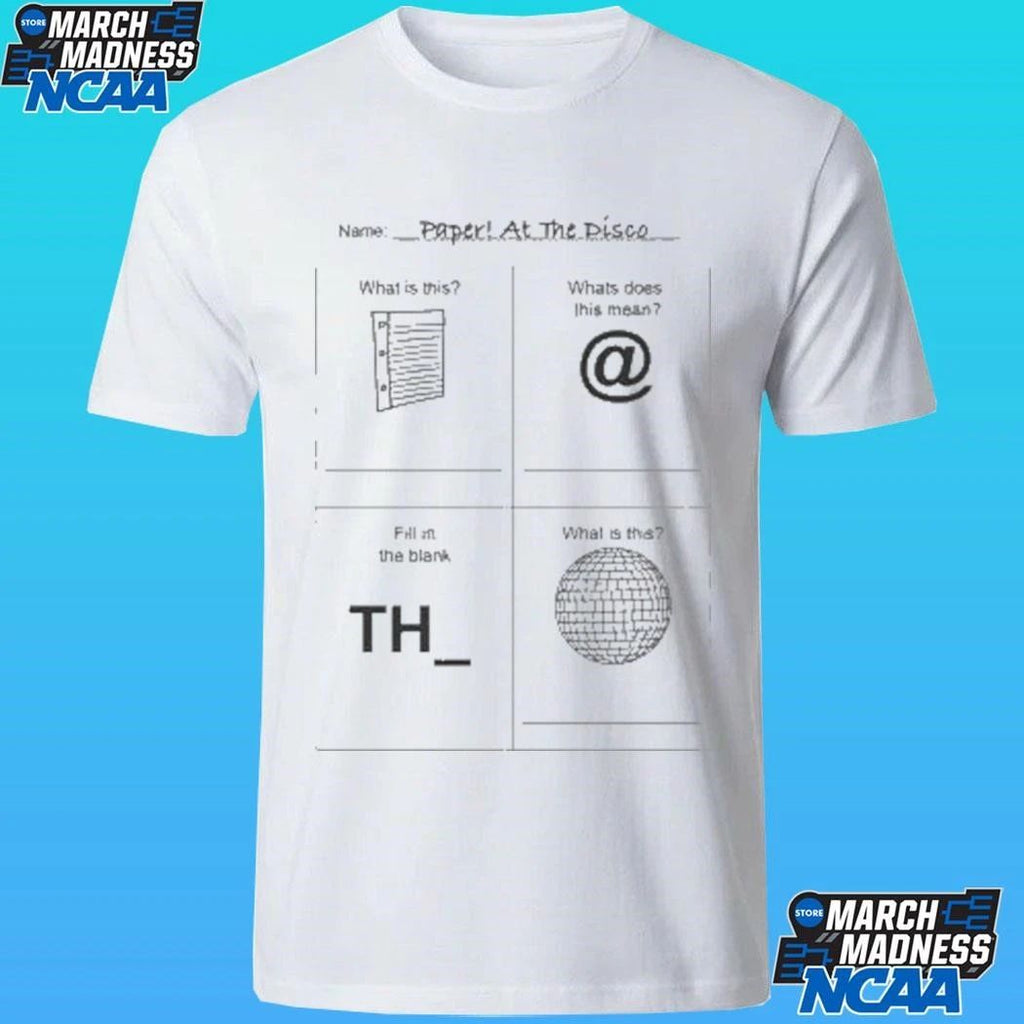Papers At The Disco Worksheet Shirt
