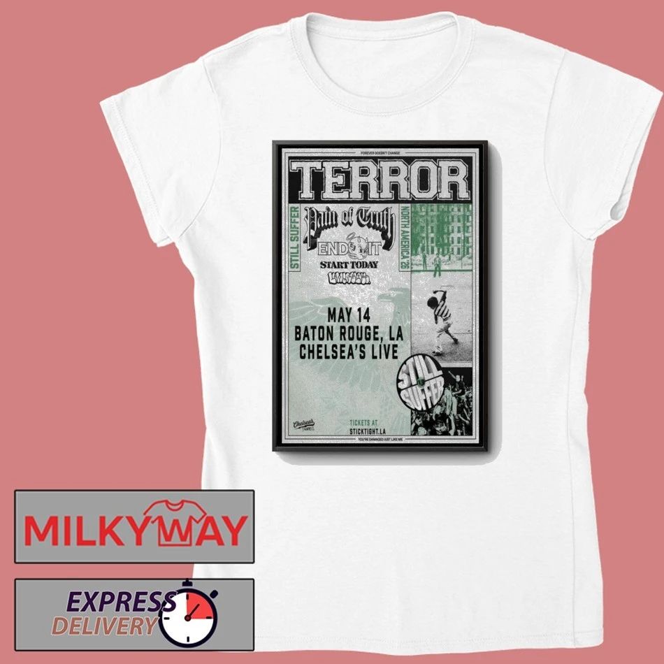 LIMITED May 14 2026 TERROR Baton Rouge, LA Poster TOUR shirt
