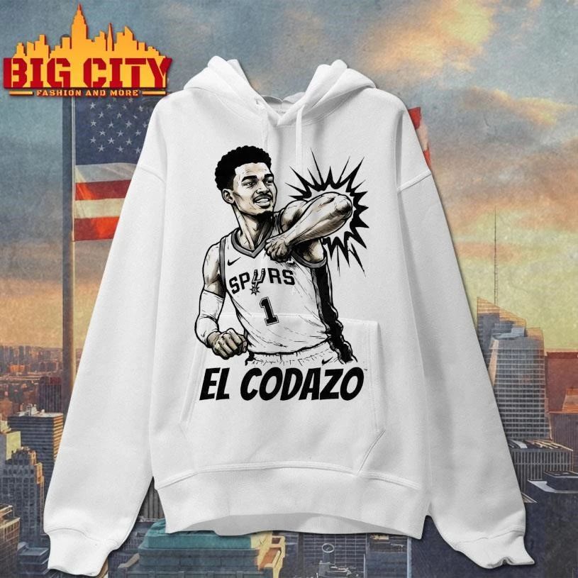 Victor Wembanyama San Antonio Spurs El Codazo Sketch Art Shirt