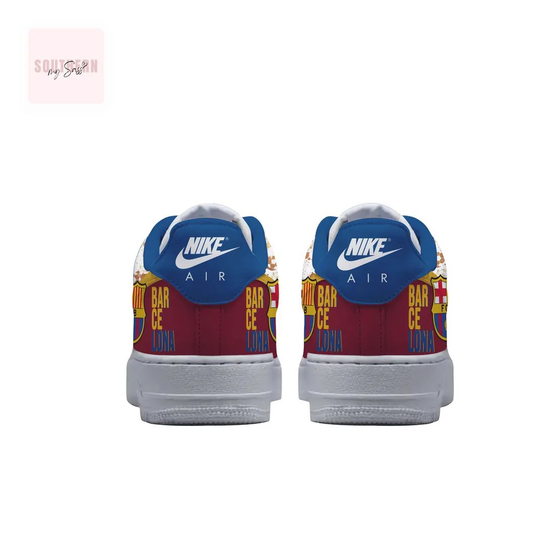 FC Barcelona Més Que Un Club Fan Edition Air Force 1 Inspired Shoes