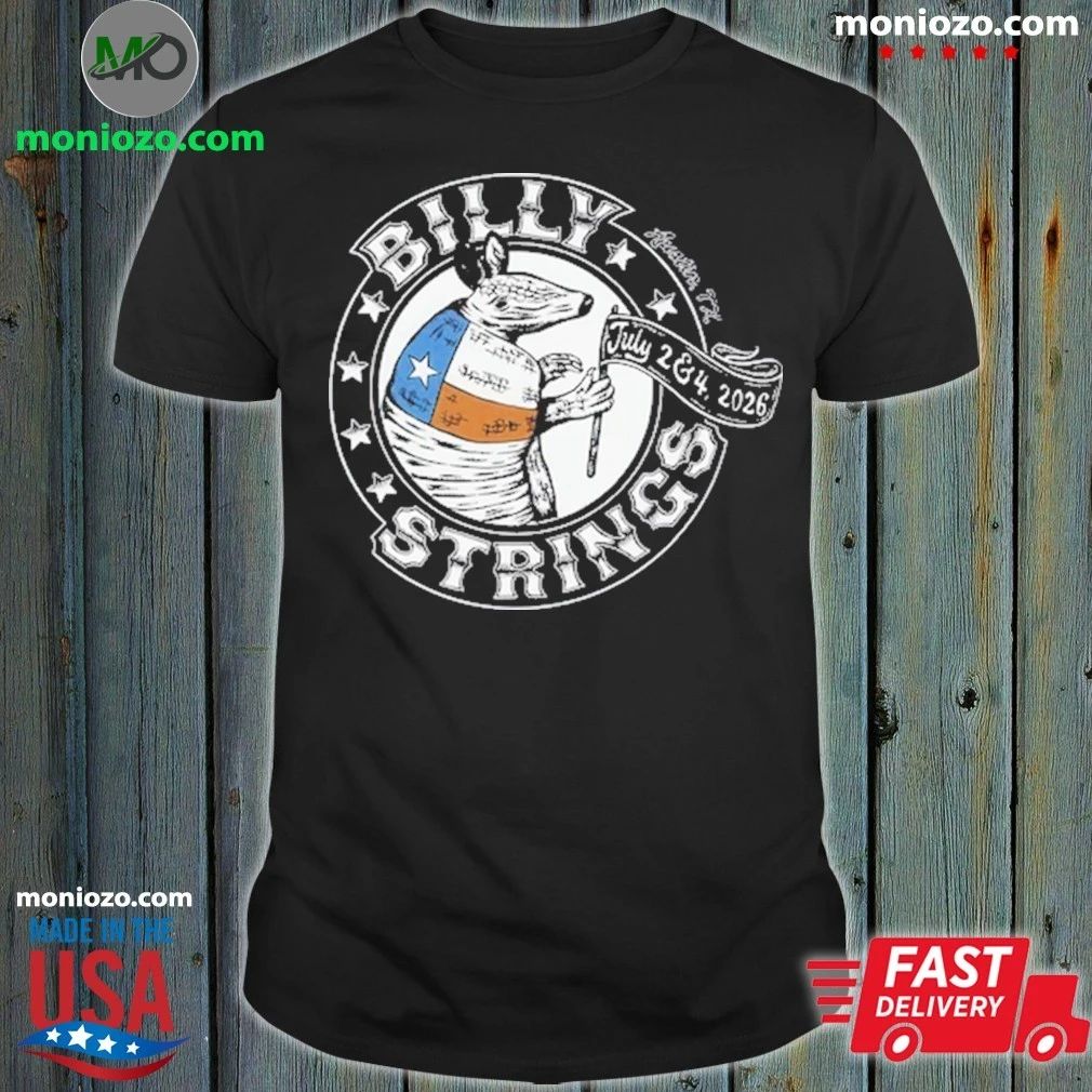 Billy Strings Jul 2-4 2026 Austin TX Armadillo Shirt