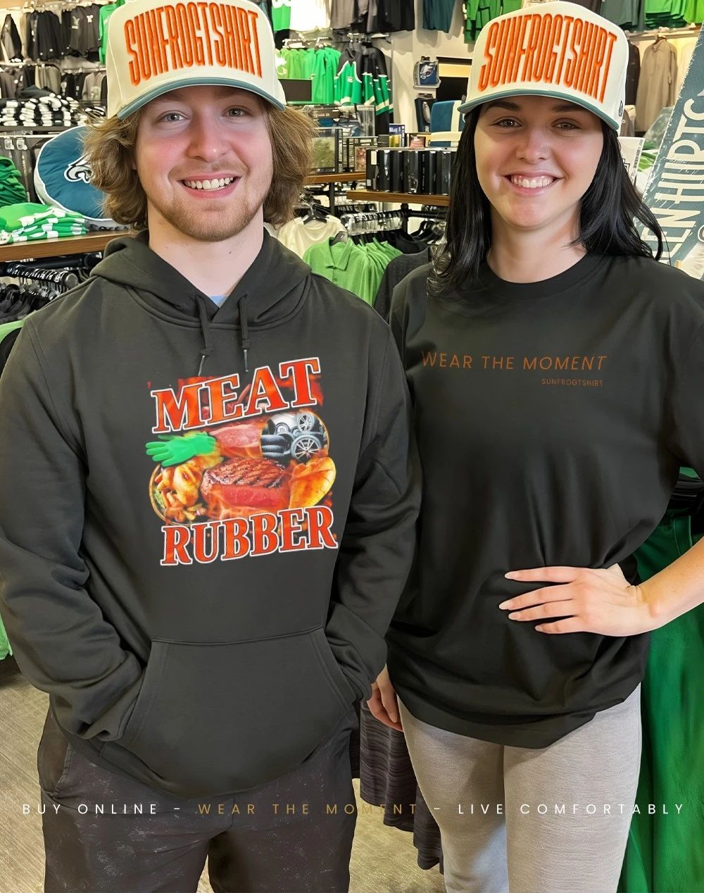 Meat rubber dishes shirt