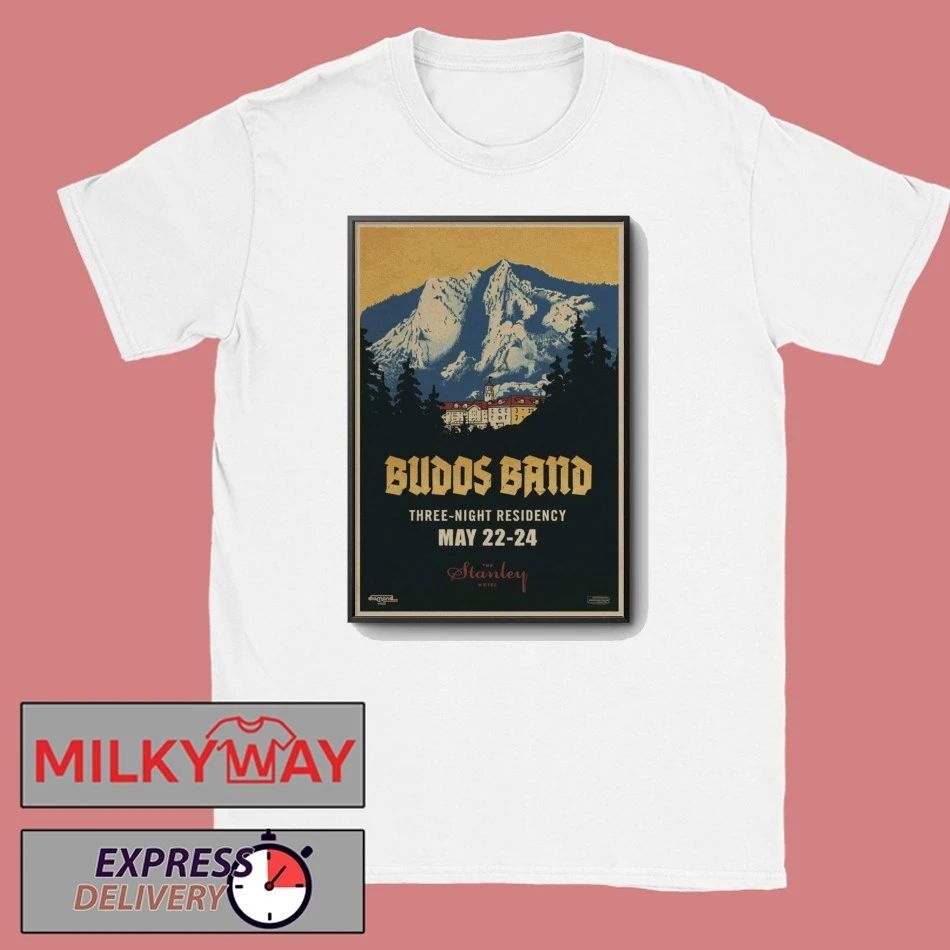 LIMITED May 22-24 2026 Budos Band Poster The Stanley Hotel Tour shirt