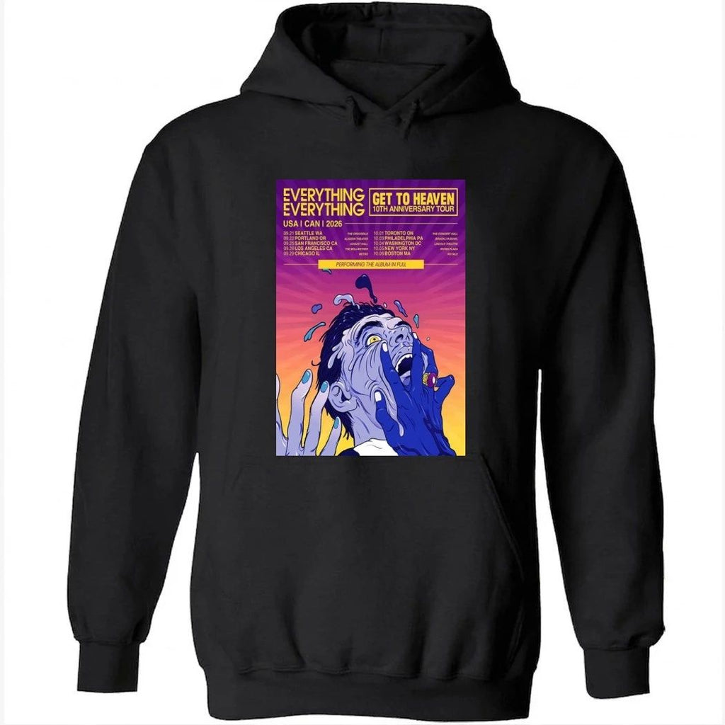 Everything Everything Get To Heaven 10th Anniversary Tour 2026 Poster Shirt