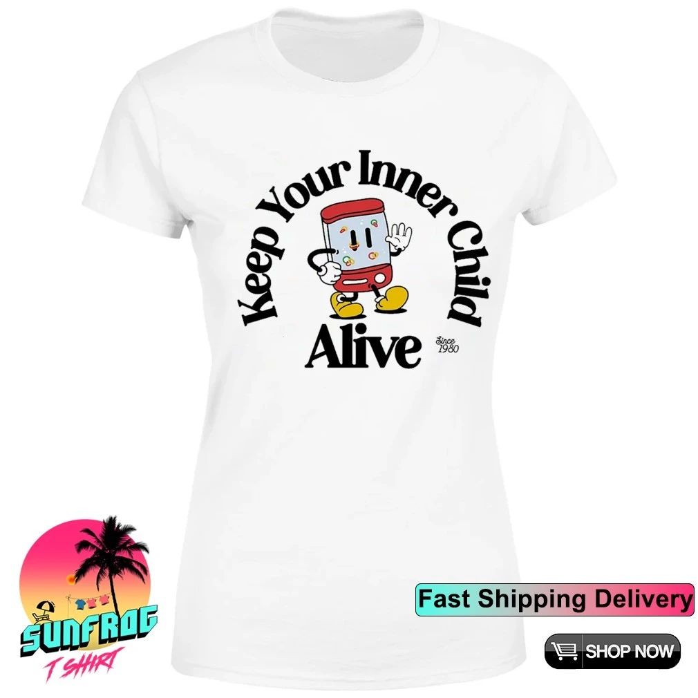 Keep your inner child alive since 1980 cartoon shirt