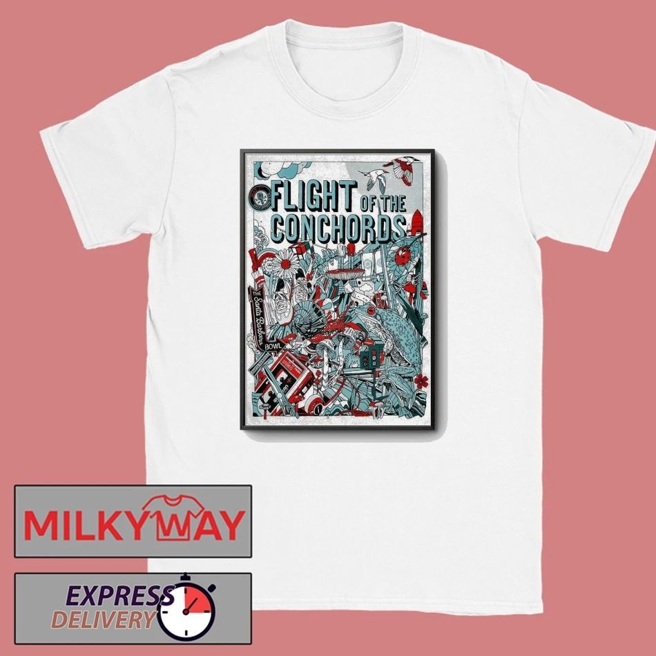 Flight Of The Conchords In Santa Barbara CA On May 7 2026 Tour Poster shirt