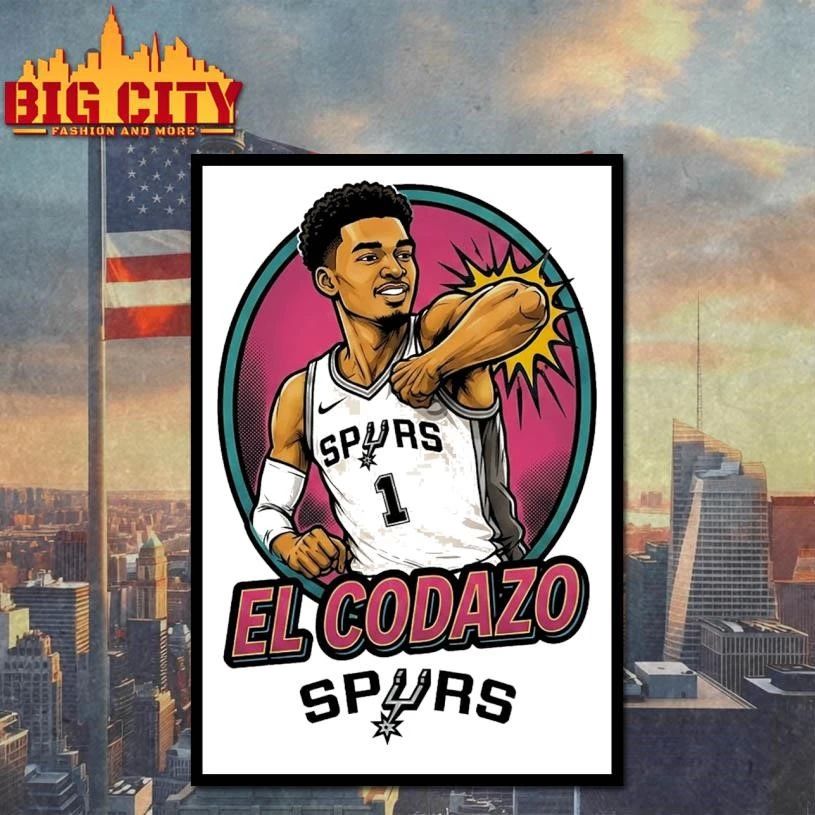 Victor Wembanyama Spurs Neon El Codazo Graphic Shirt