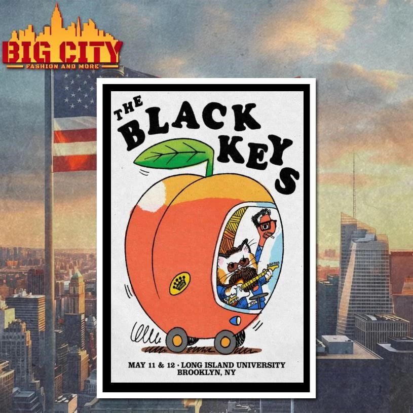 The Black Keys Brooklyn Paramount In NYC May 11-12 2026 Poster Shirt