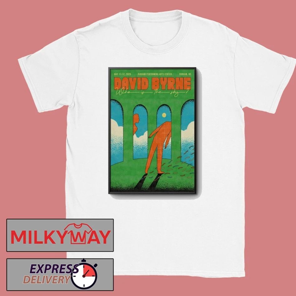 David Byrne 5 11-5 12 2026 Durham NC Poster shirt