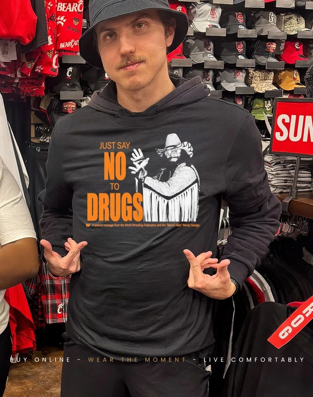 Macho Man Randy Savage just say no to drug shirt