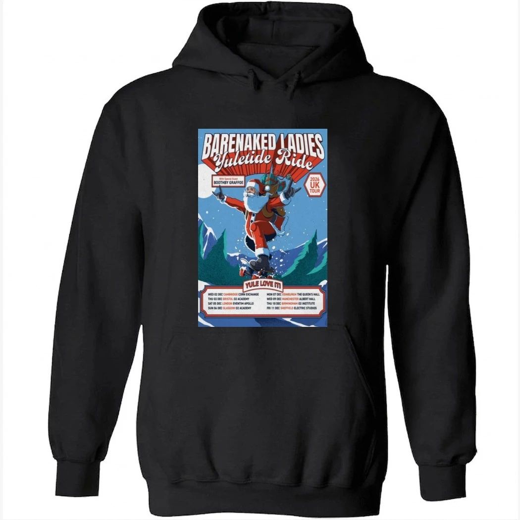Barenaked Ladies Yuletide Ride Uk Tour 2026 Poster Shirt