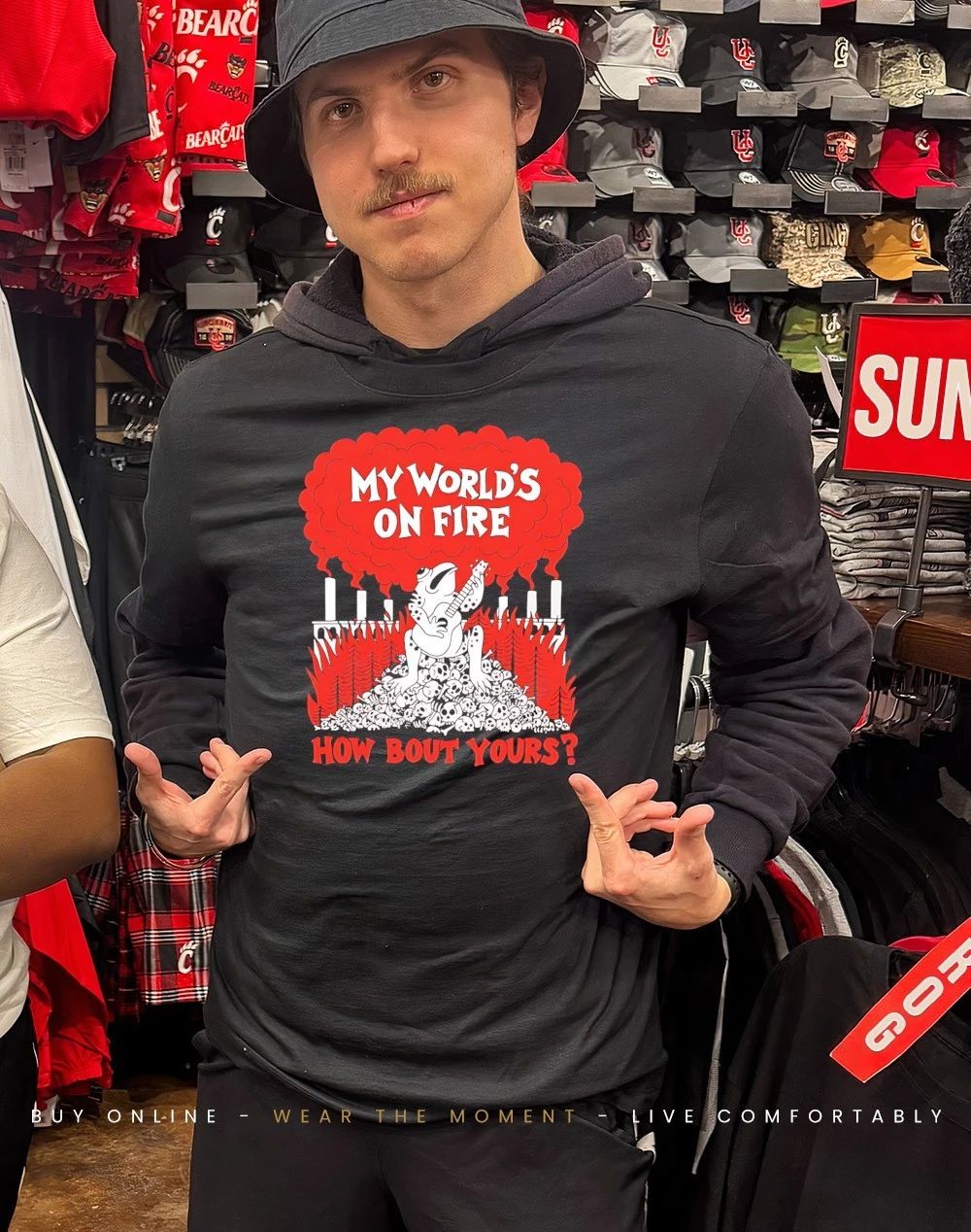 Frog my world’s on fire how bout yours shirt