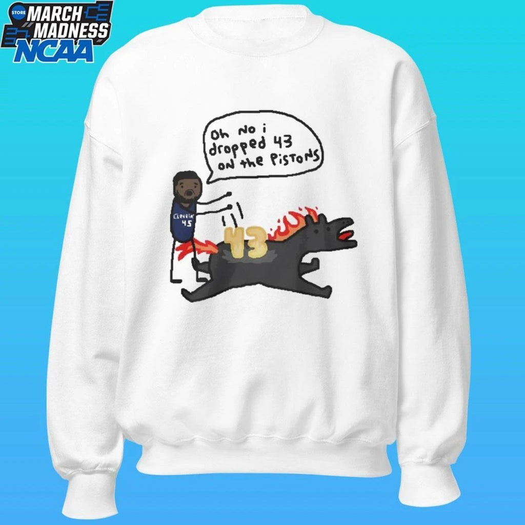 Donovan Mitchell Cleveland Cavaliers Oh No I Dropped 43 On The Pistons Shirt
