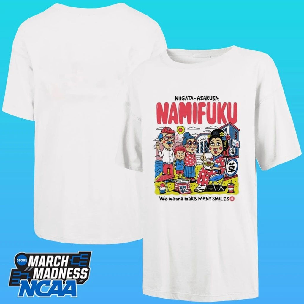Niigata × Asakusa Namifuku We Wanna Make Many Smiles Shirt