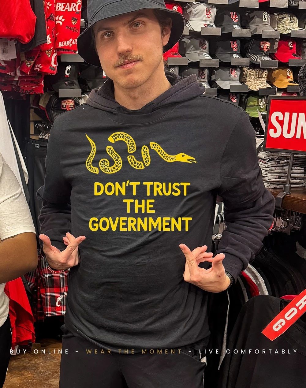 Join or die snake don’t trust the government shirt