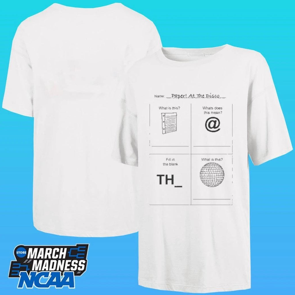 Papers At The Disco Worksheet Shirt