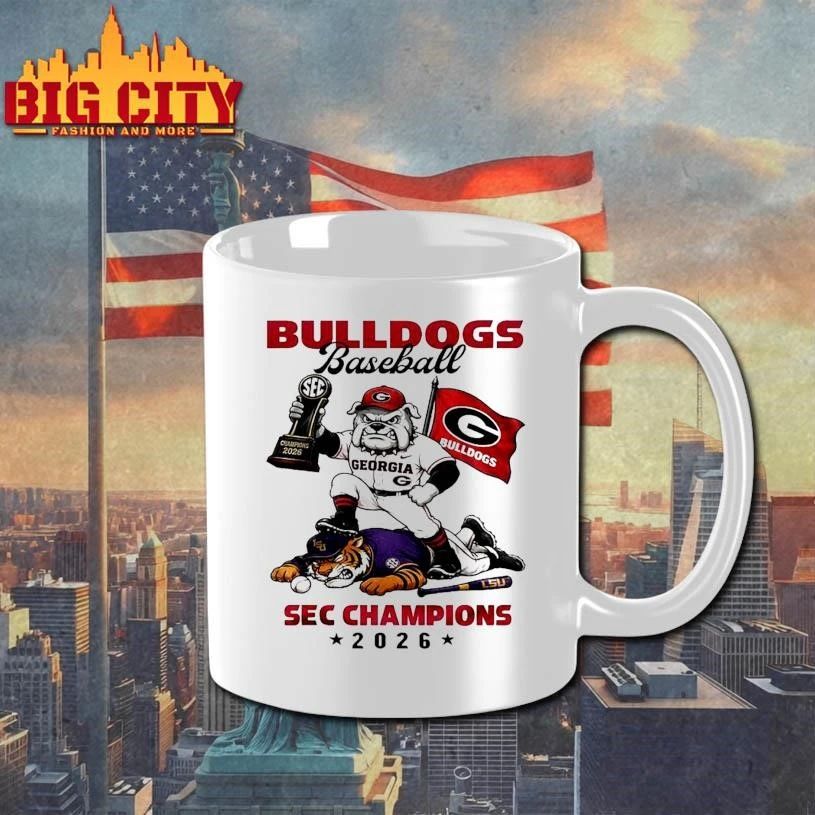 Georgia Bulldogs 2026 NCAA Sec Champions Mascot Shirt
