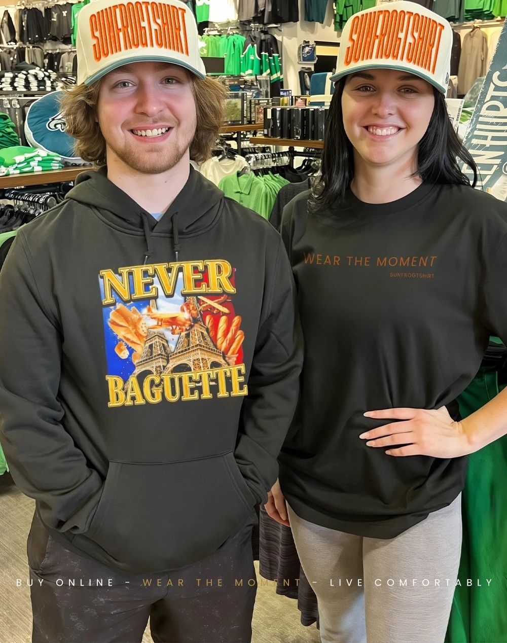 Eiffel Tower never baguette shirt