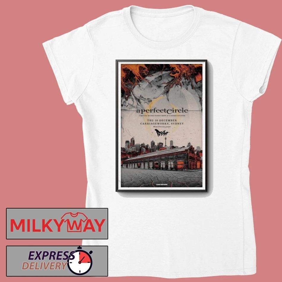 TOUR A Perfect Circle Thu 10 December Carriageworks, Sydney Poster shirt