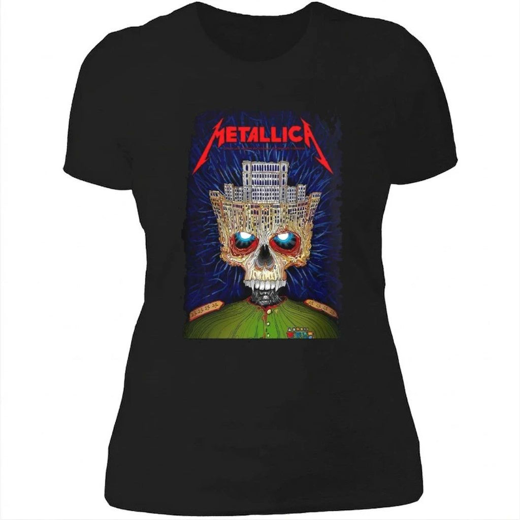 Metallica M72 Bucharest 2026 Venue Poster Stadium Tour Bucharest Romania At Arena Nationala On 13 May 2026 Palace Of Parliament Crown Skull T-Shirt