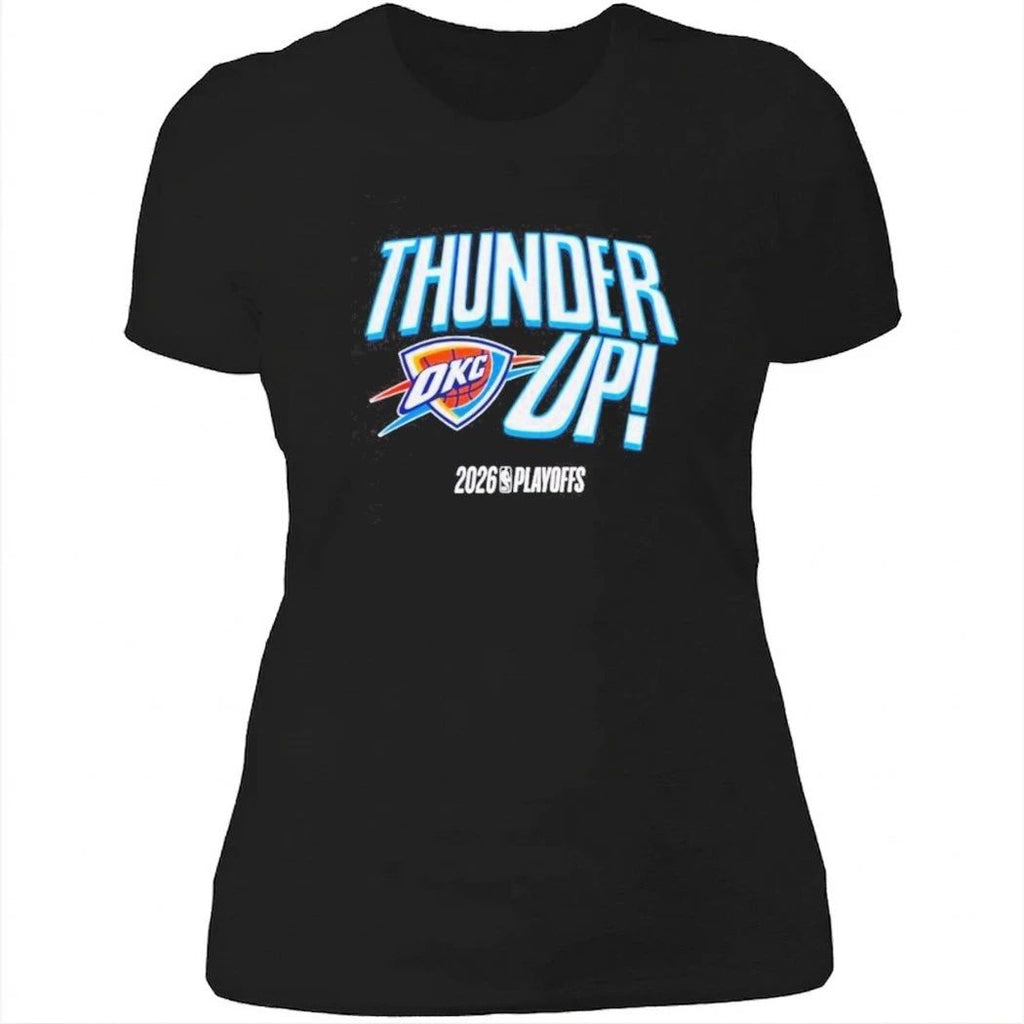 Oklahoma City Basketball Thunder Up 2026 NBA Playoffs Logo Shirt