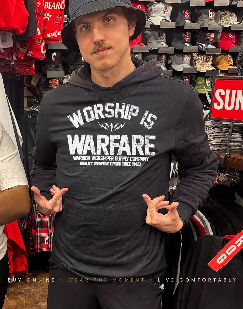 Worship is warfare Warrior Worshiper Supply Company shirt