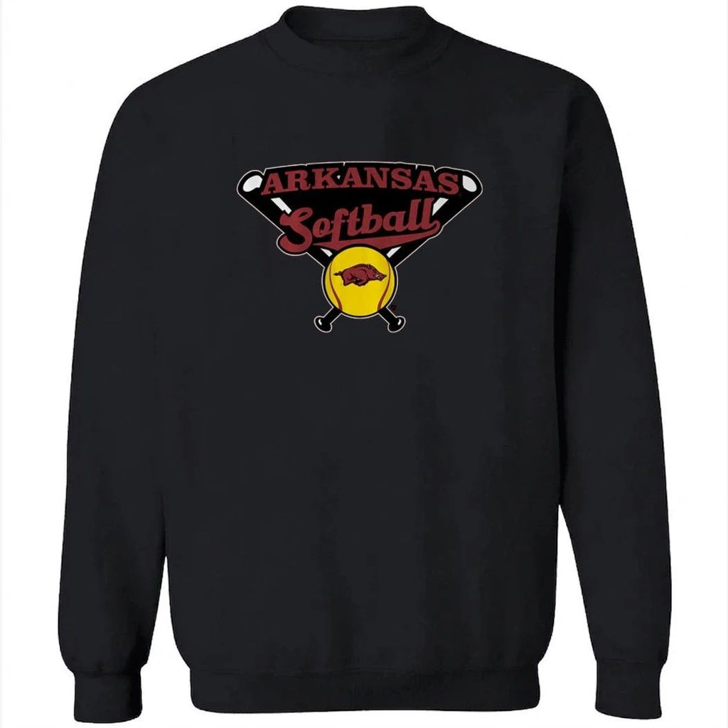 Arkansas Softball Crossed Bats Shirt