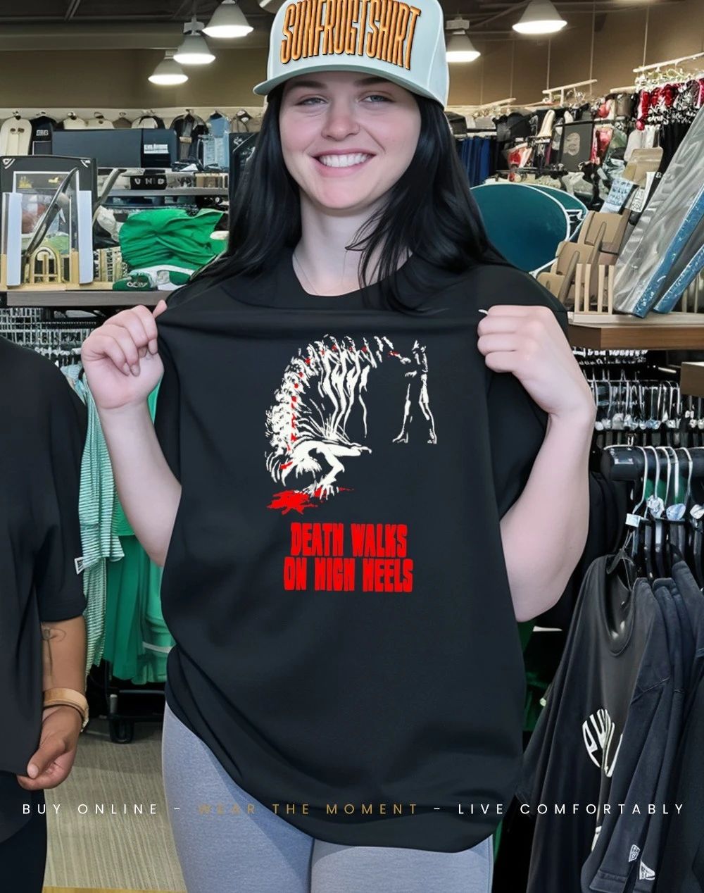 La morte cammina con i tacchi alti Death walks on high heels shirt