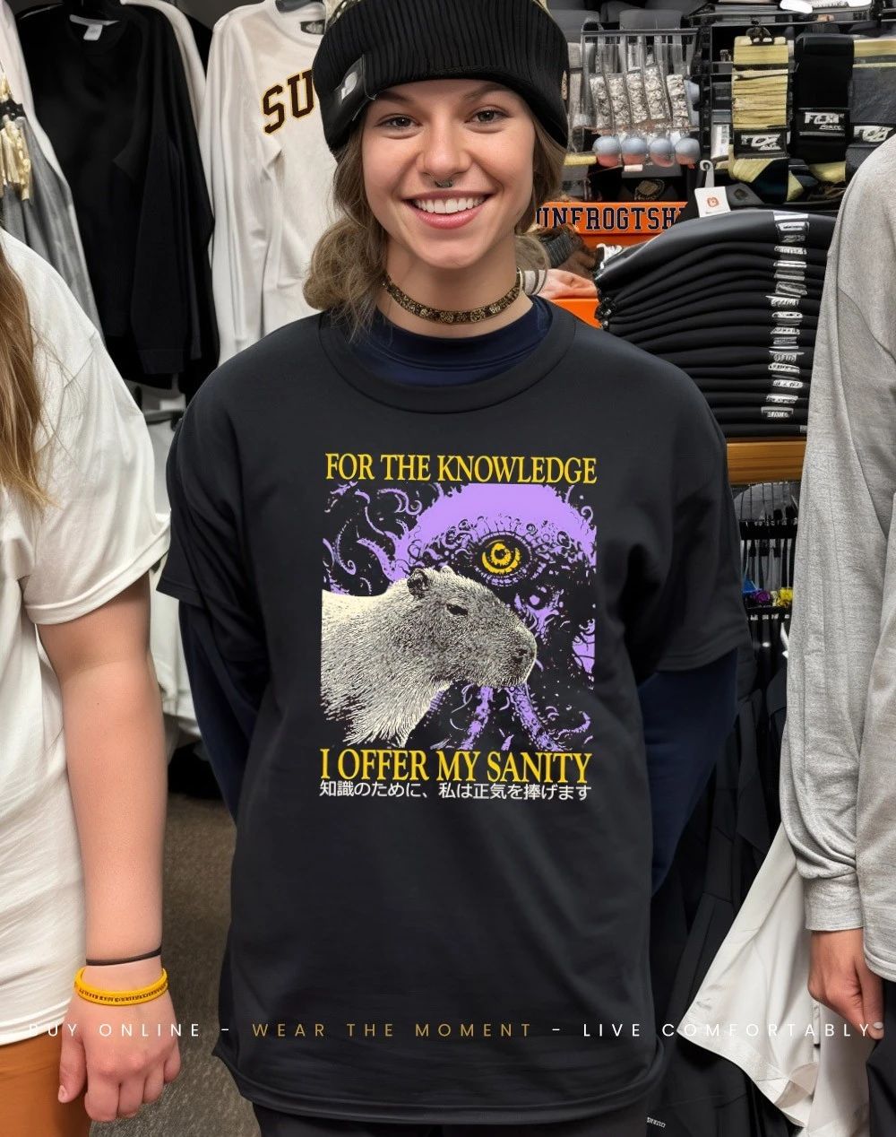 Capybara for the knowledge I offer my sanity shirt