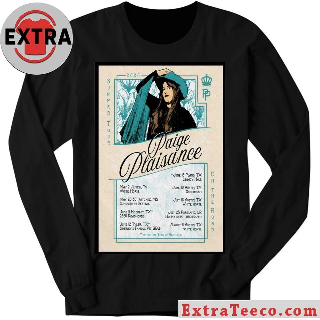 Paige Plaisance Summer 2026 Shows Poster Shirt