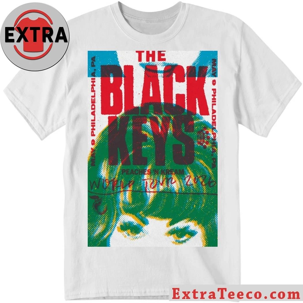The Black Keys Philadelphia PA Tour On May 9 2026 Poster Shirt