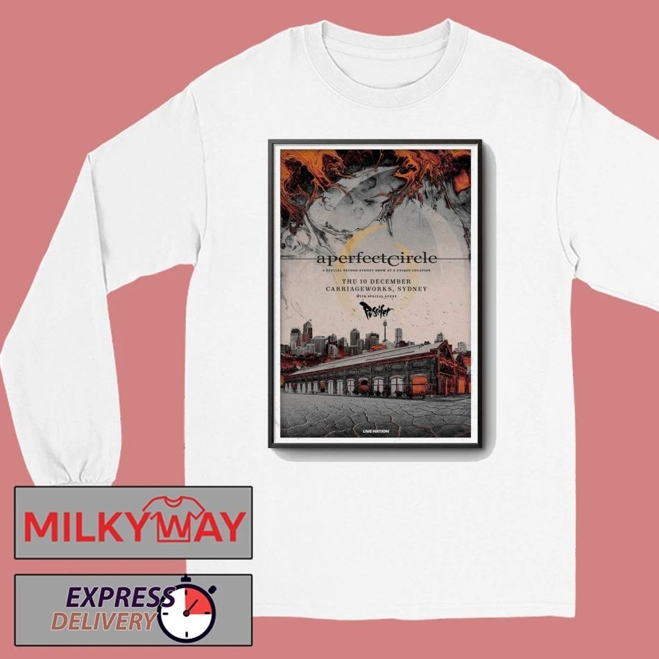 TOUR A Perfect Circle Thu 10 December Carriageworks, Sydney Poster shirt