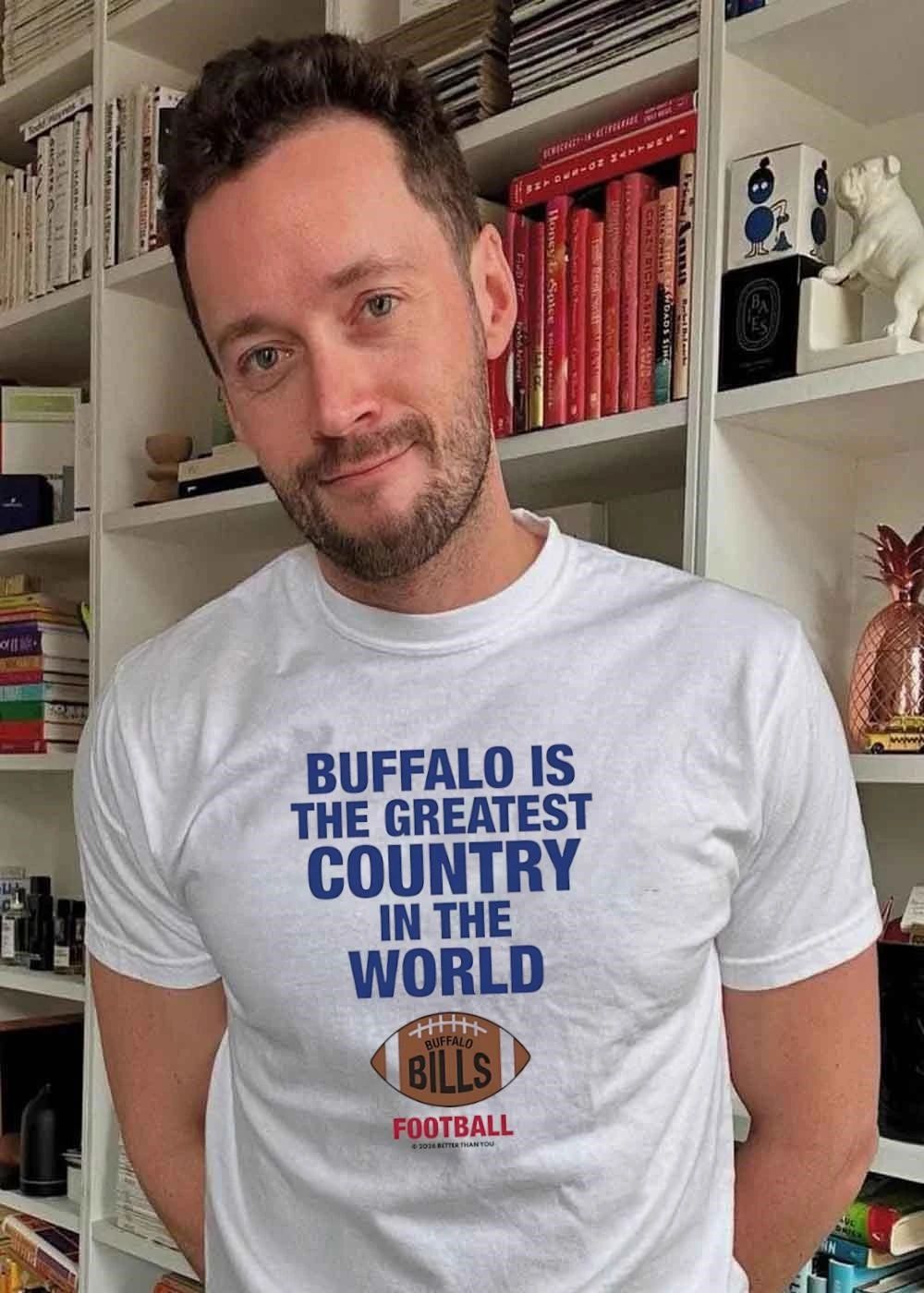 Buffalo is the greatest country in the world Bills football shirt