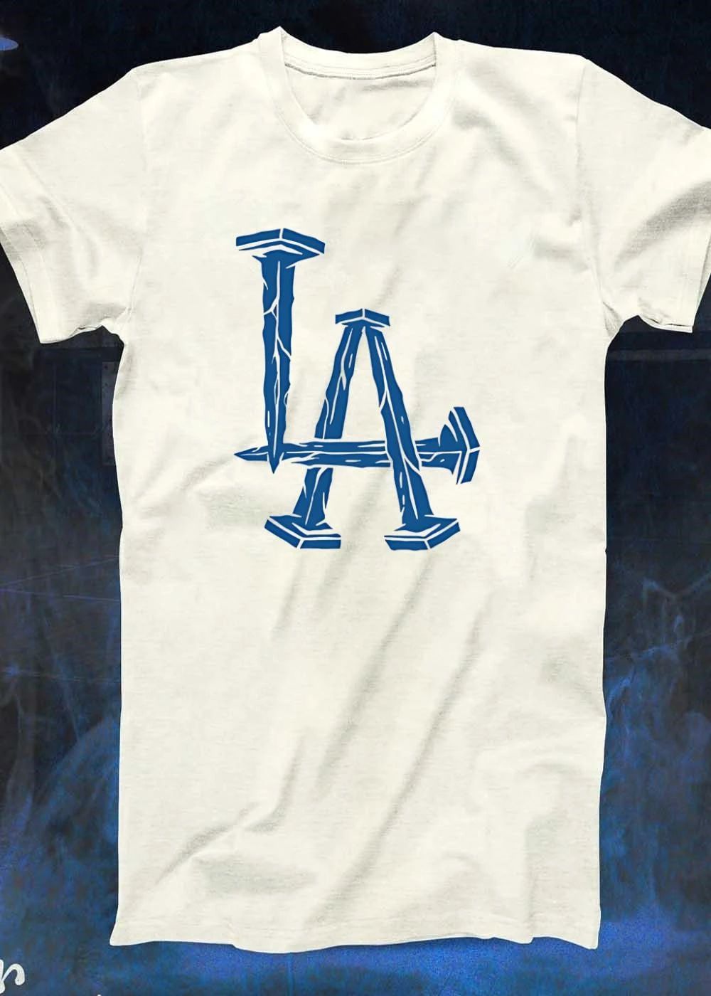 Nail Art Los Angeles Dodgers shirt