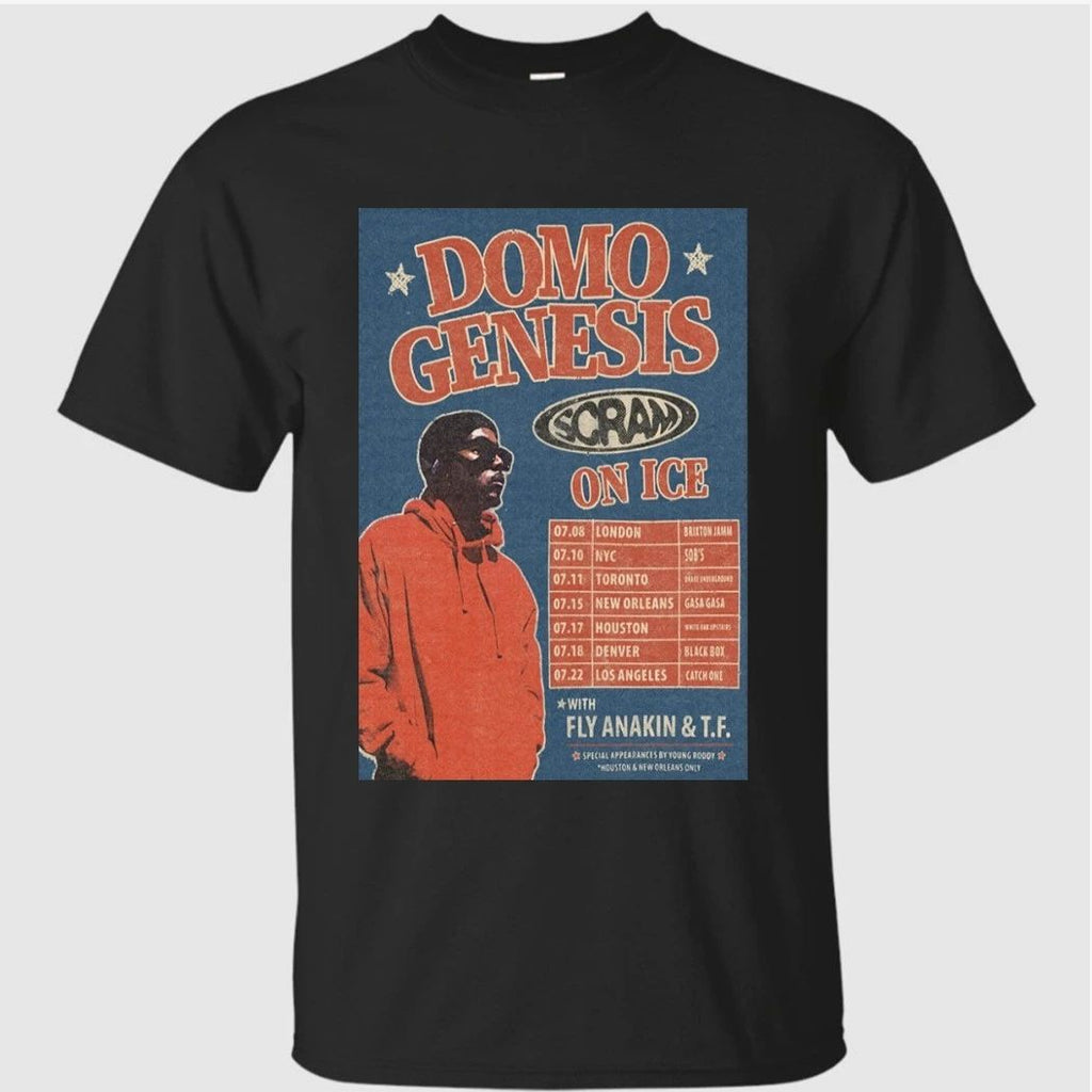 Domo Genesis Scram On Ice Tour 2026 Poster Shirt