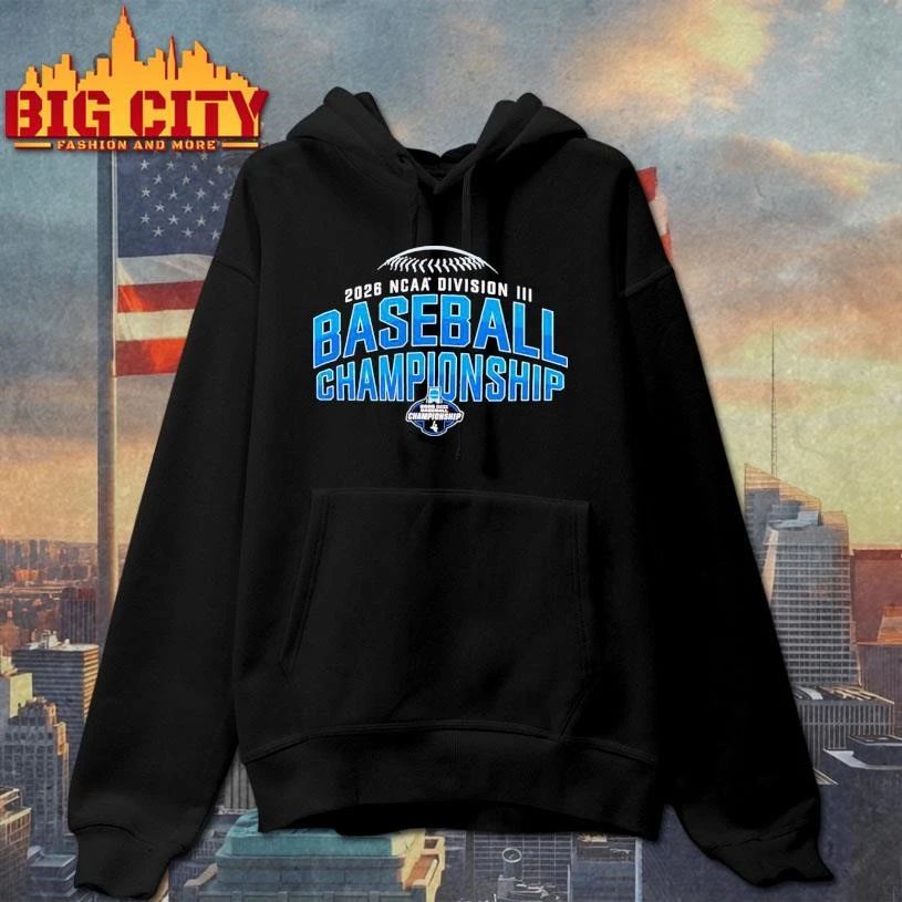 NCAA Division III baseball Championship 2026 Champions Win Here logo Shirt