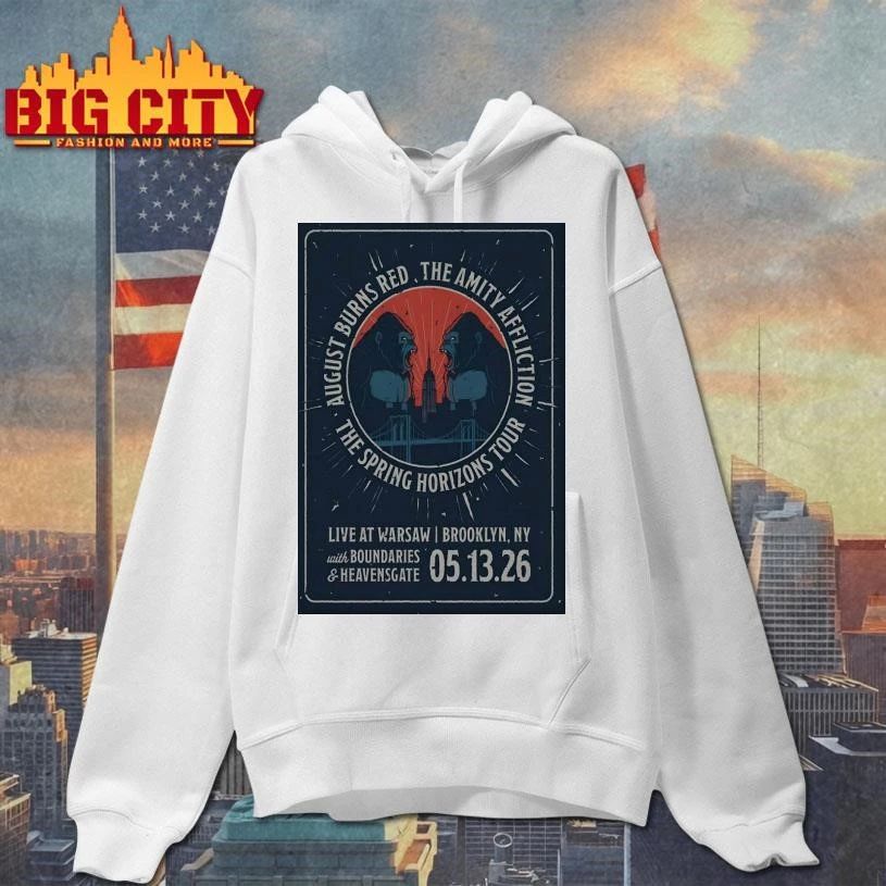 August Burns Red And The Amity Affliction Warsaw, Brooklyn NY May 13 2026 Poster Shirt