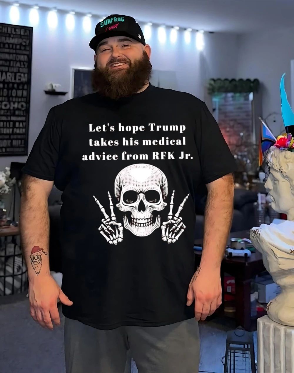Skeleton let’s hope Trump takes his medical advice from RFK Jr shirt