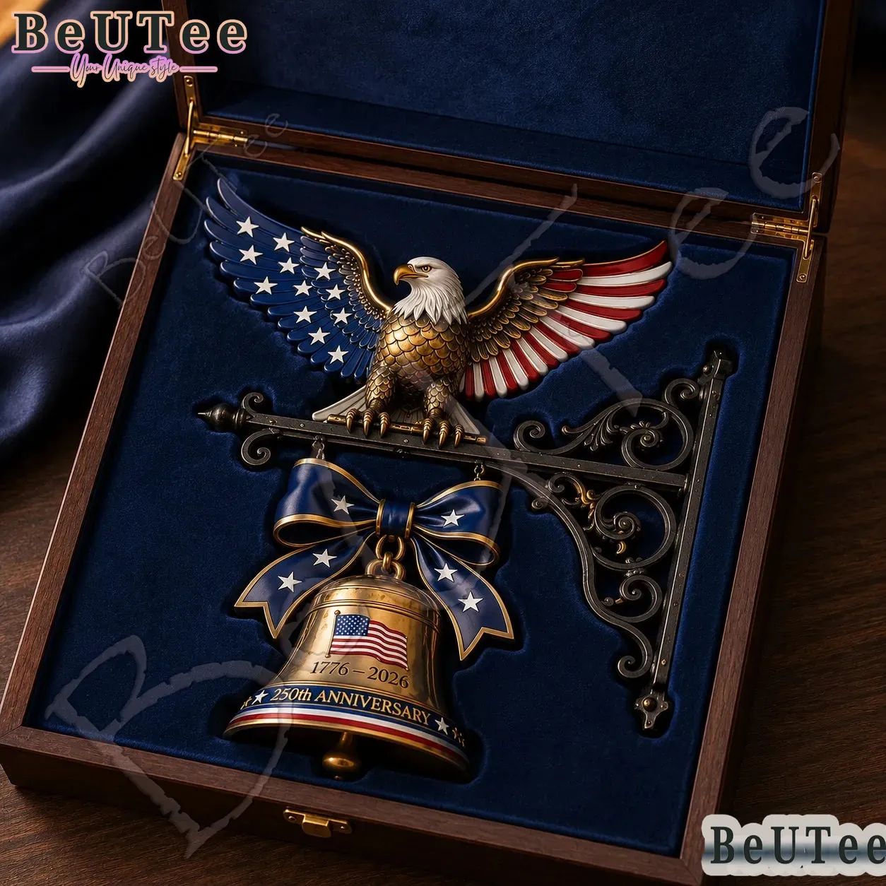 USA 1776-2026 Liberty Eagle 3D Wall Bell