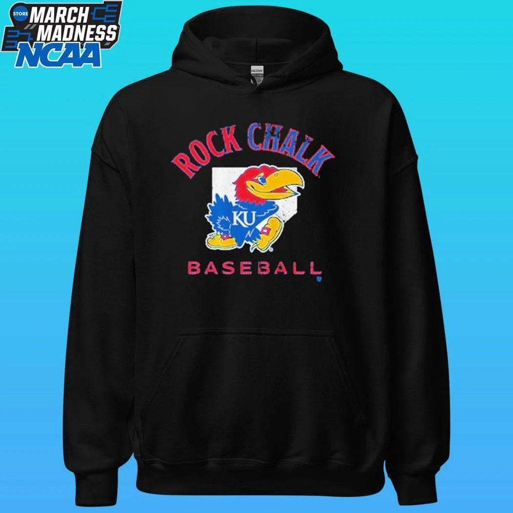 Kansas Baseball Rock Chalk Home Plate Shirt