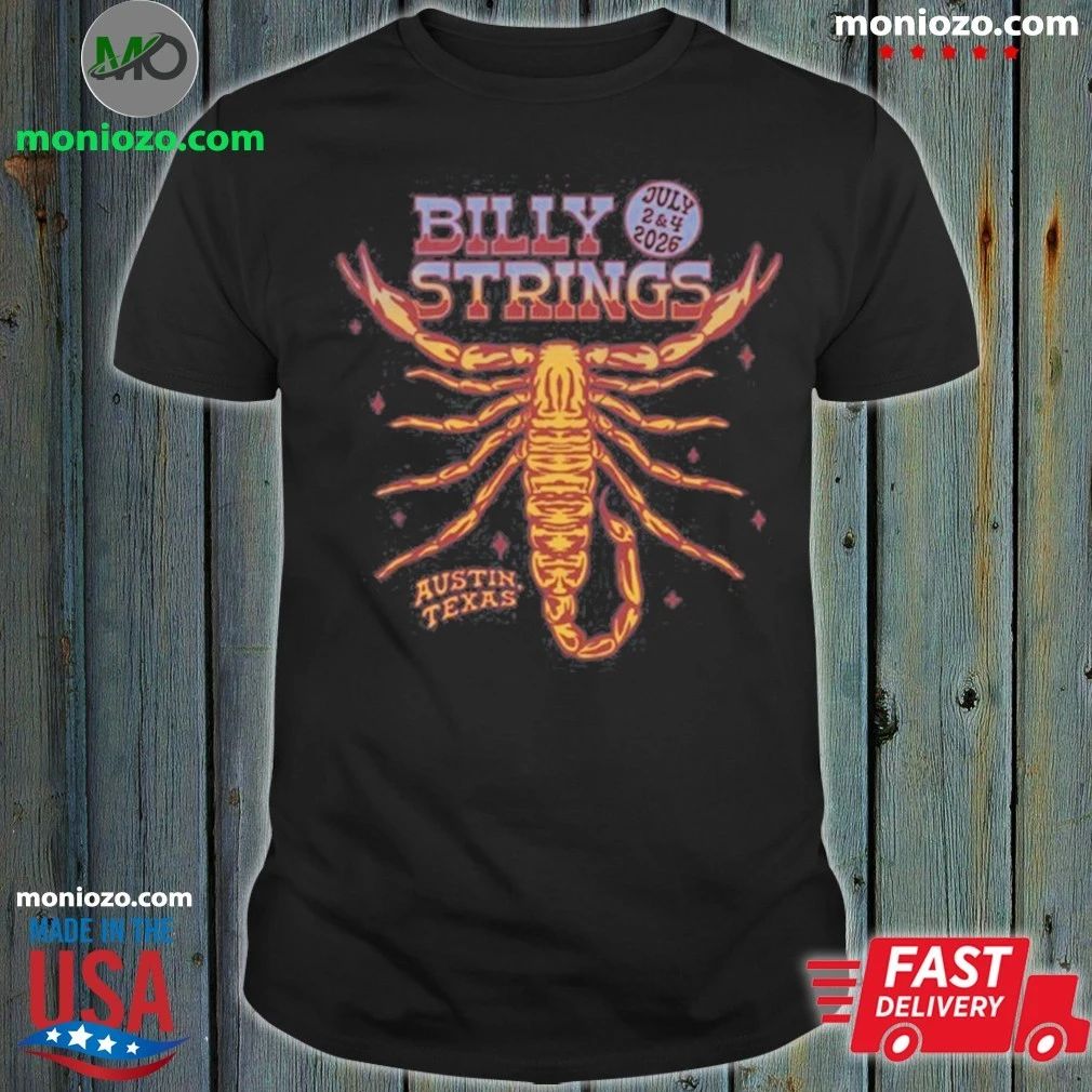Billy Strings Scorpion Austin TX Jul 2-4 2026 Shirt