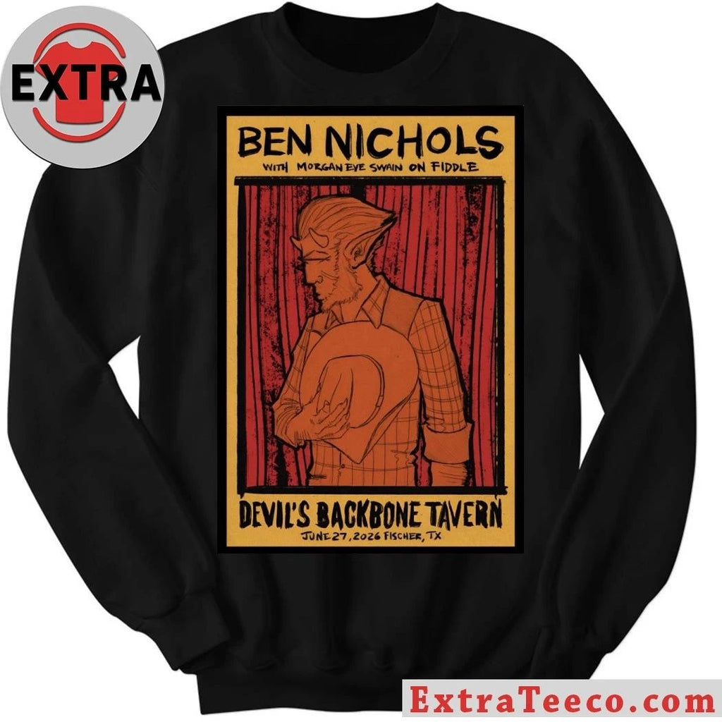 Ben Nichols Jun 27 2026 Devil’s Backbone Tavern, Fischer TX Poster Shirt