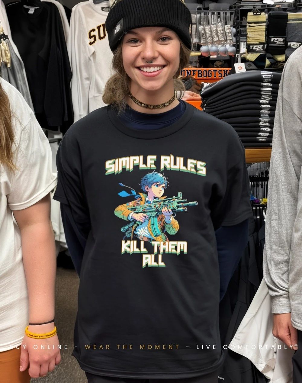 COD Anime simple rules kill them all shirt