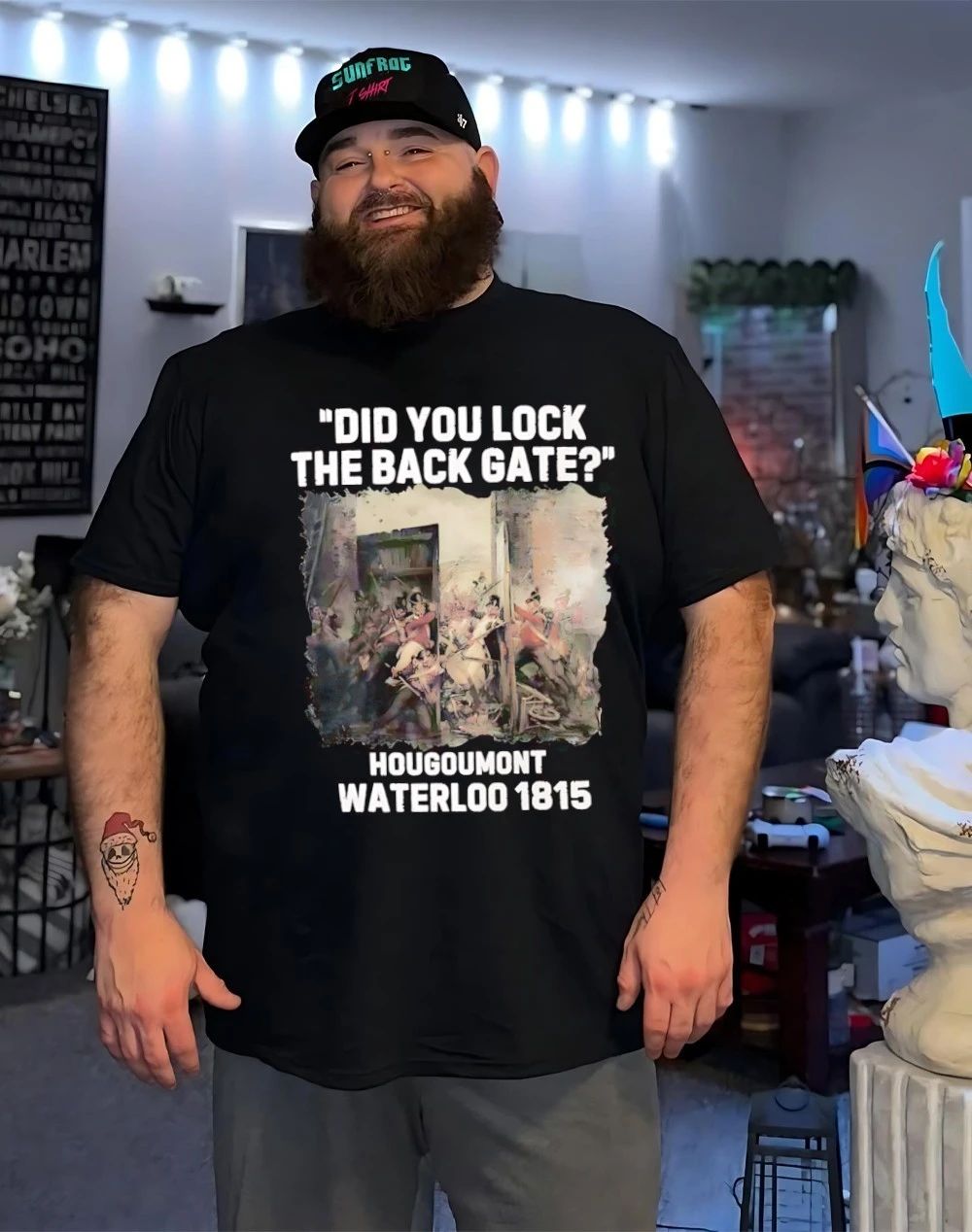 Hougoumont Waterloo 1815 did you lock the back gate shirt