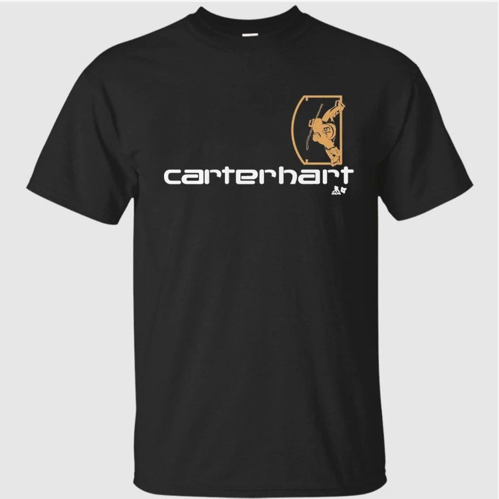 Carter Hart Vegas Goalie Logo Shirt