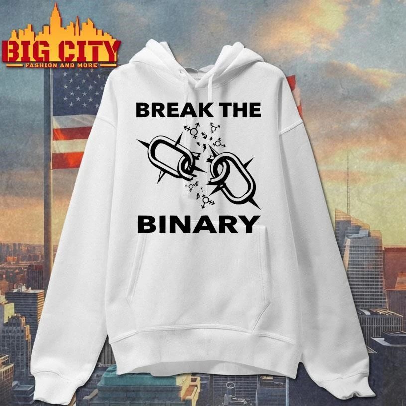 Break The Binary Nonbinary Gender Identity LGBT Pride shirt