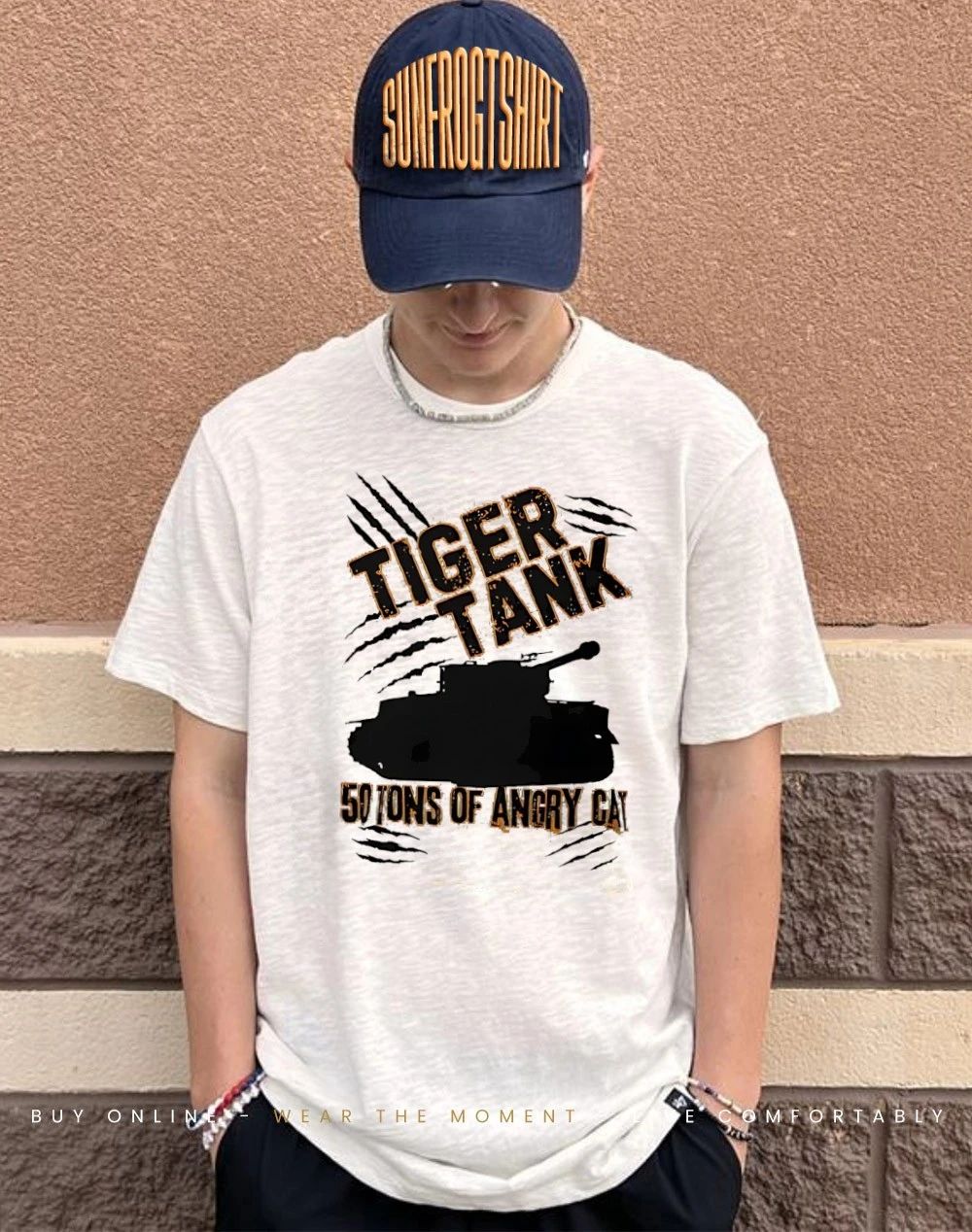 Tiger tank 50 tons of angry cat shirt