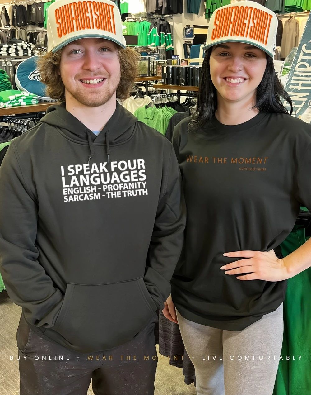 I speak four languages English profanity sarcasm the truth shirt